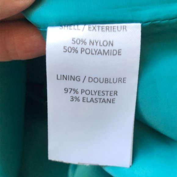 AG Phillips Size 8 Dress Teal Textured Sleeveless Career Style Pleated Skirt - Picture 8 of 9